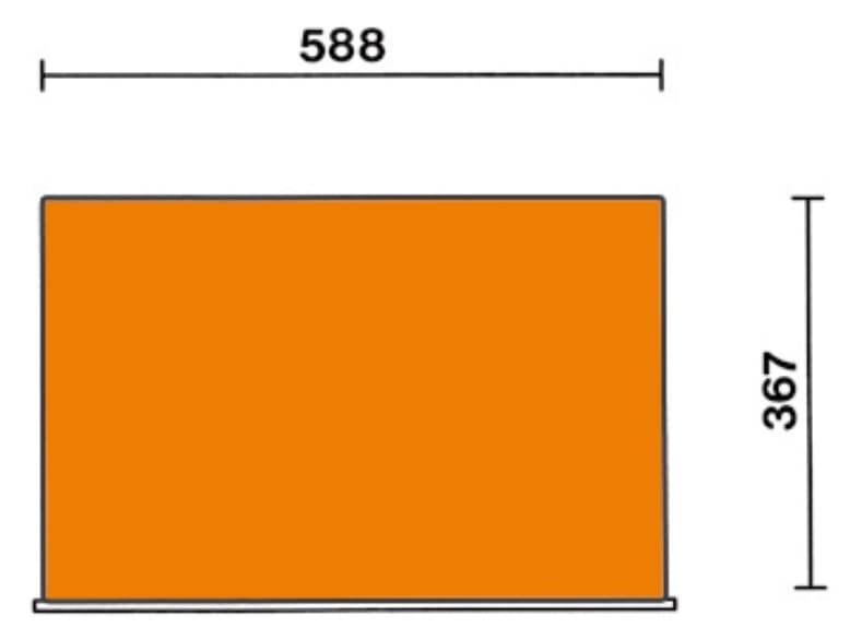 Verktygsvagn 7 Lådor 588 x 367 mm, Förstärkt ABS-arbetsyta, BETA Tools - Orange - 15