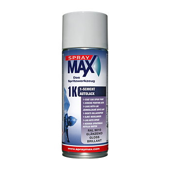 SprayMax Sprayfärg Blank Vit RAL9010 400 ML