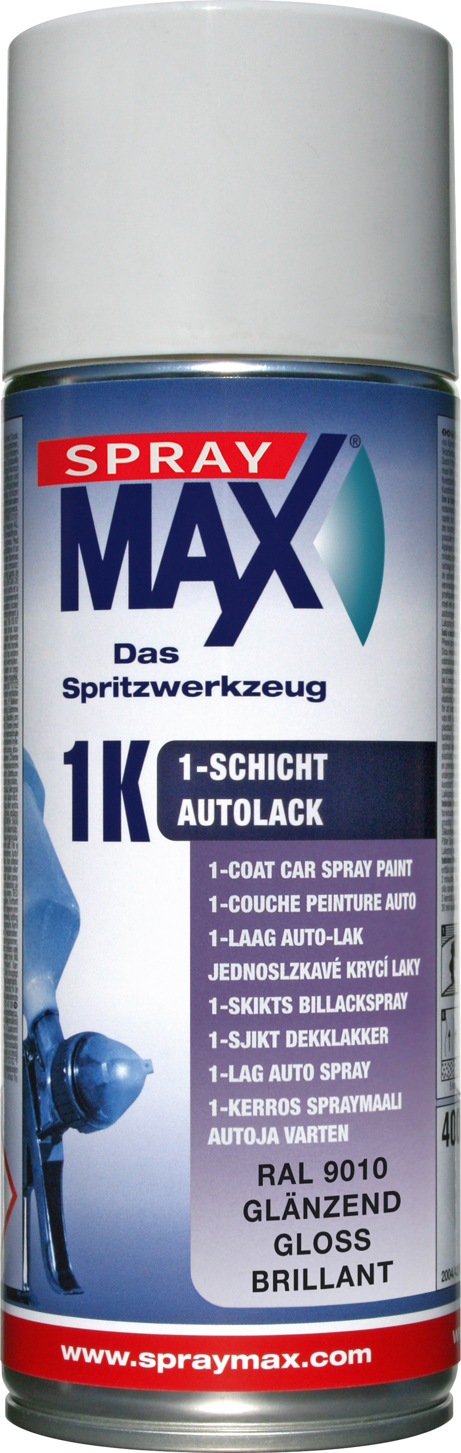 SprayMax Sprayfärg Blank Vit RAL9010 400 ML