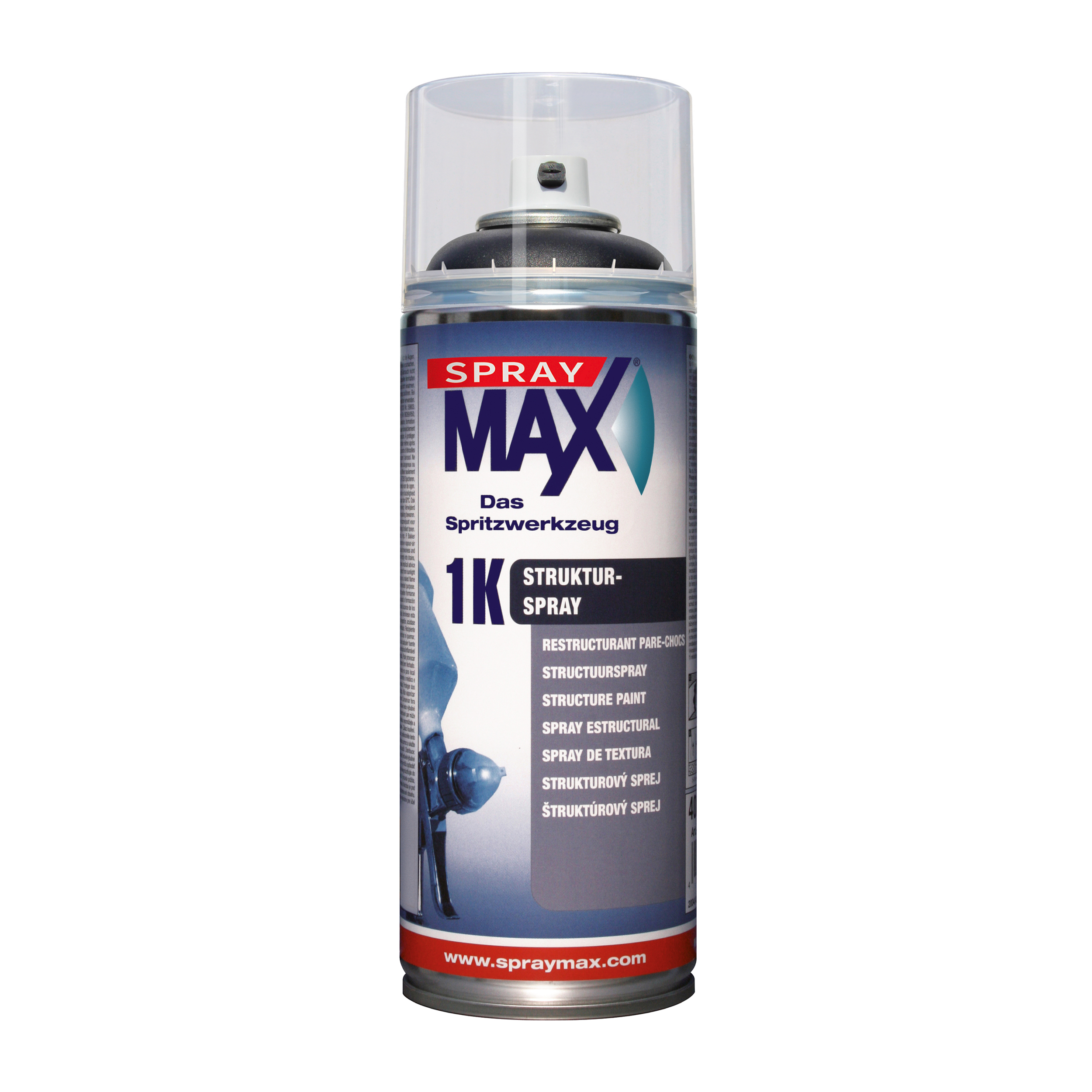 SprayMax Strukturfärg  Medium Svart 400 ML - 2