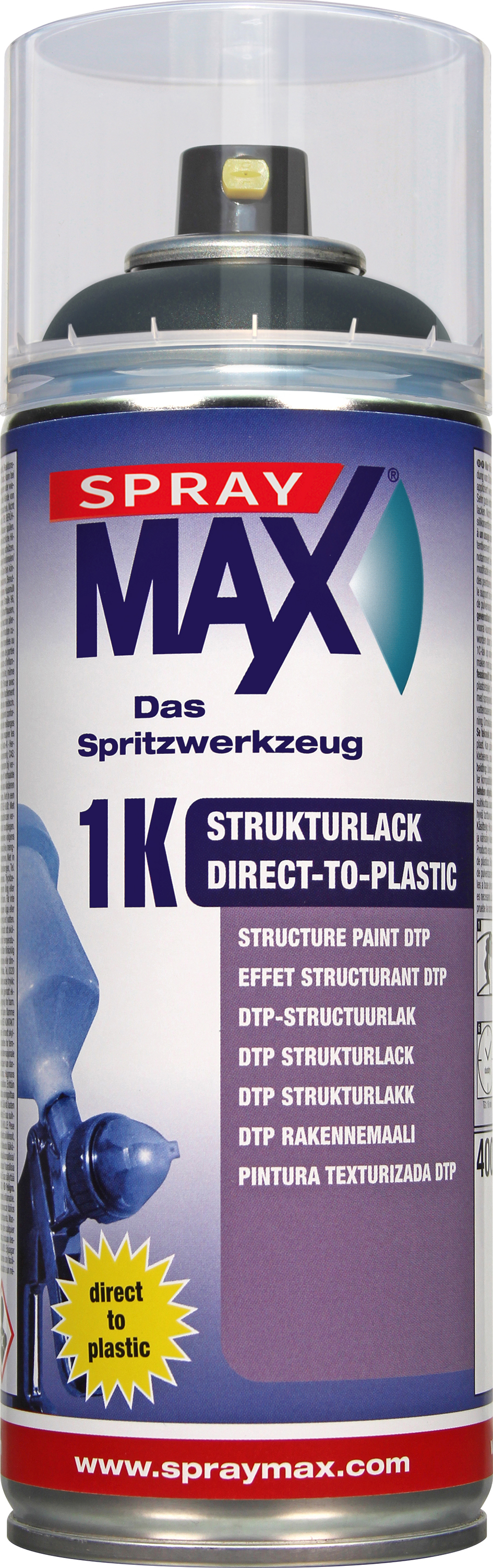 SprayMax 1K Structure paint DTP Grey 400 ML