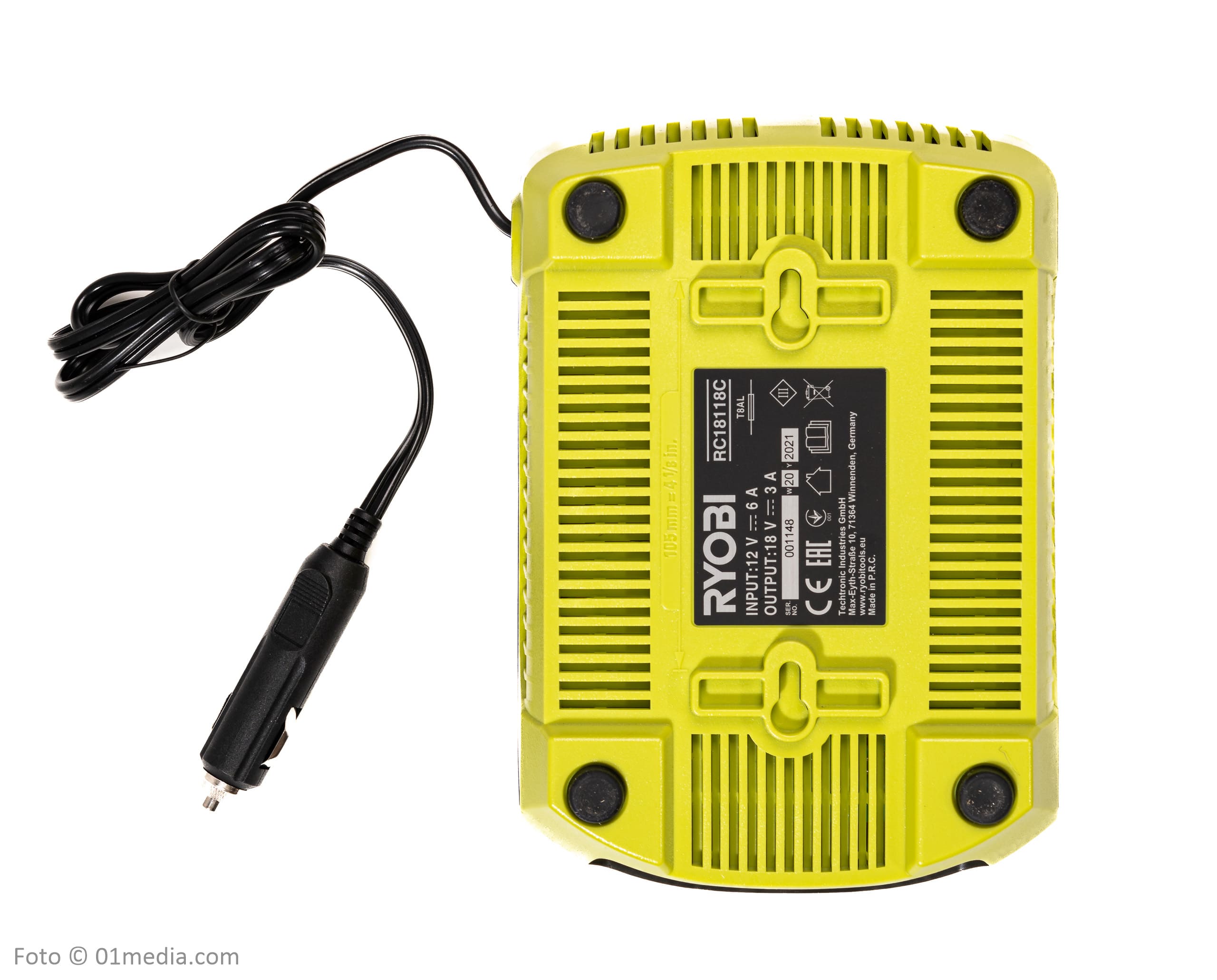 Batteriladdare för bil, billaddare, 18V, Ryobi One+ - 2
