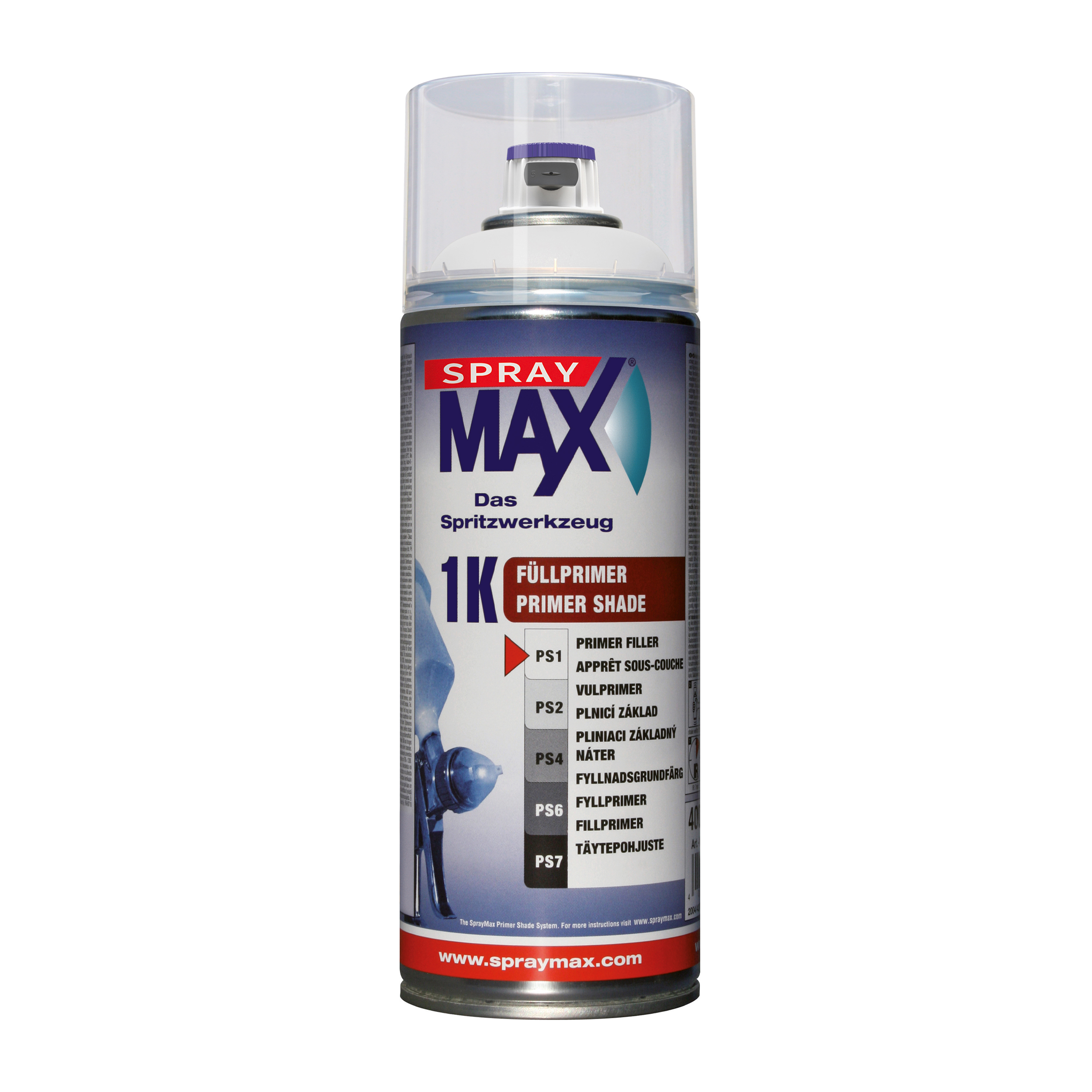 SprayMax 1K Shade Fullprimer White 400 ML - 2