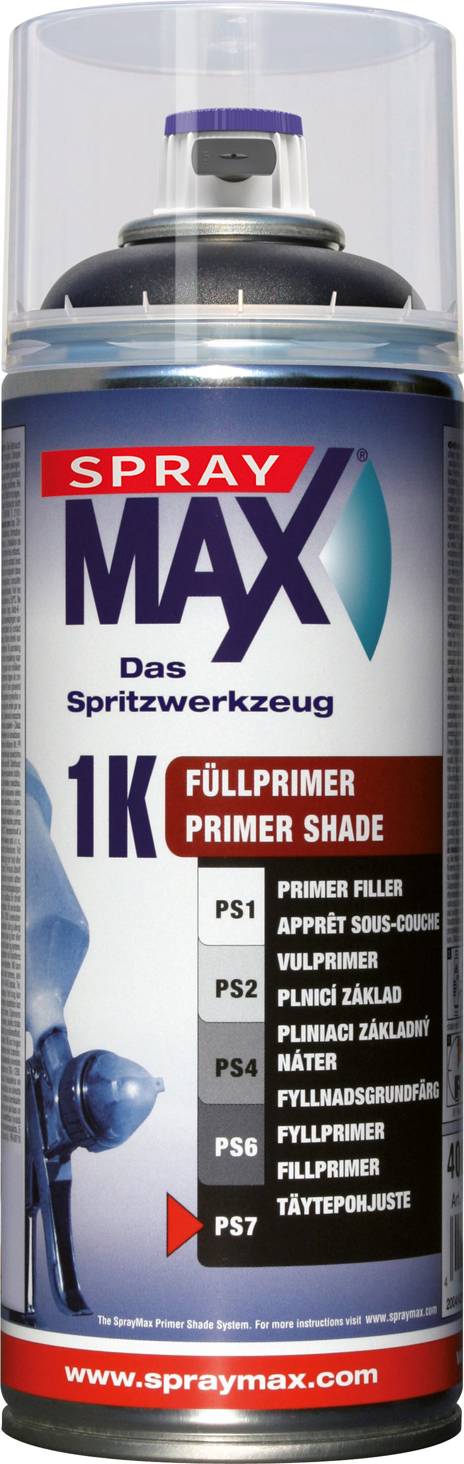 SprayMax 1K Shade Fullprimer Black 400 ML
