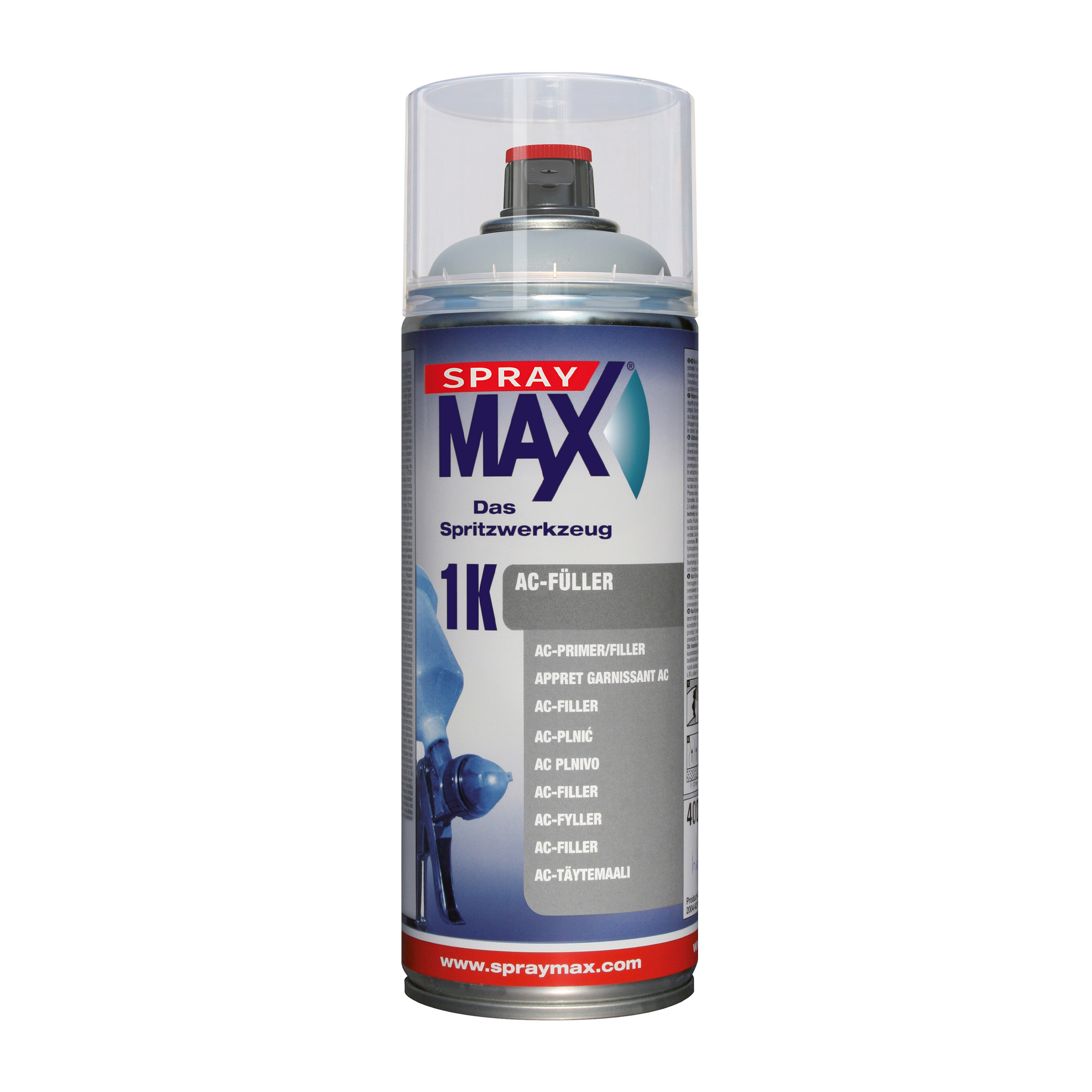 SprayMax 1K AC-filler Ljusgrå 400 ML - 2