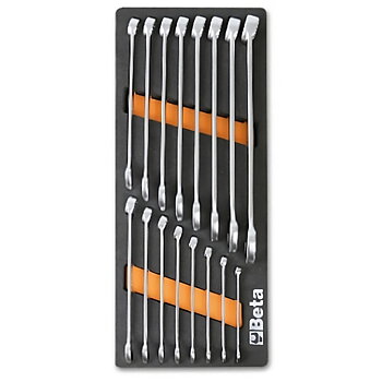 Kombinationsnyckelsats 16 Delar 6-21 mm Skumbricka, BETA Tools