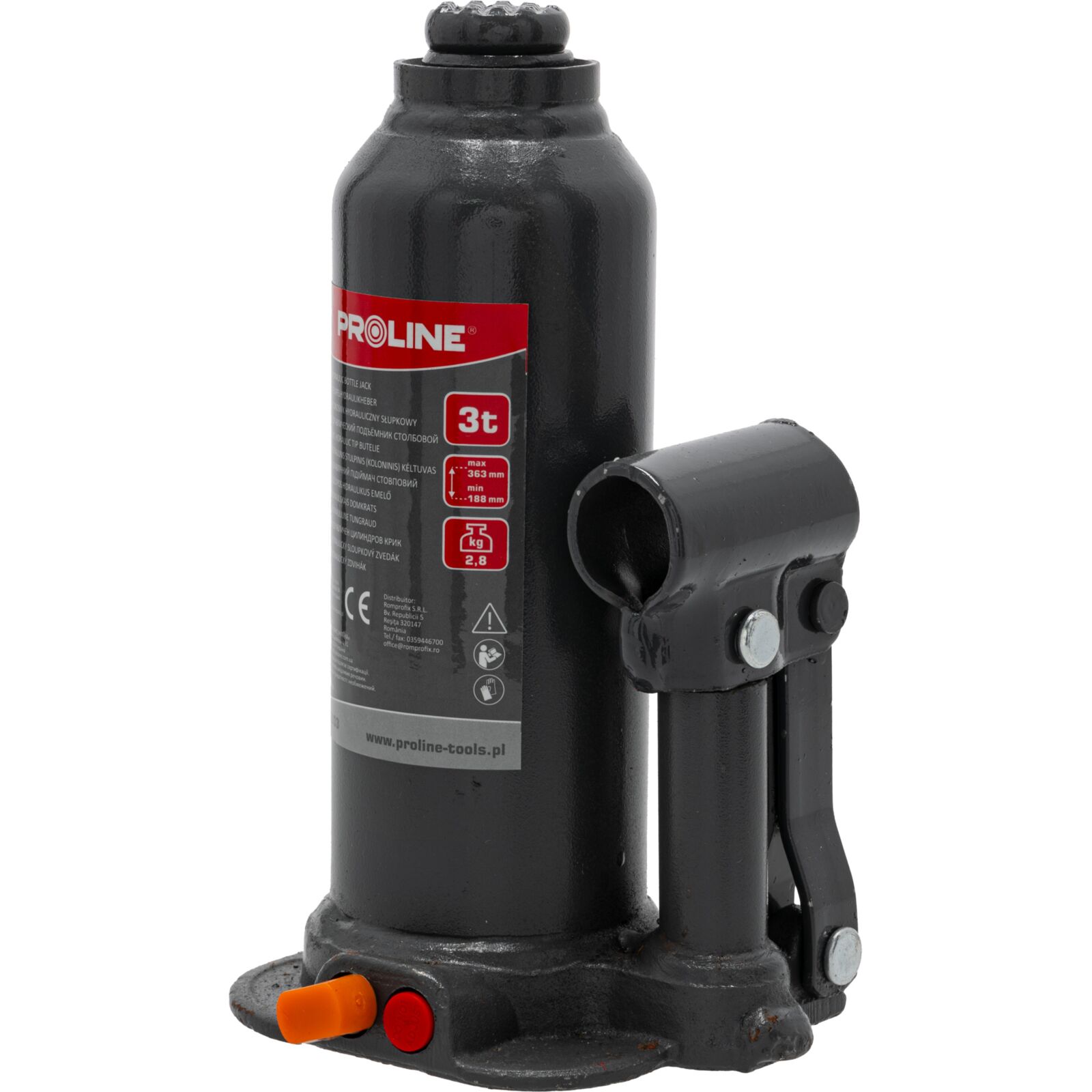 PROLINE TOOLS Hydraulisk Domkraft 3T, 194-374 mm (3, 2 kg), Proline - 4
