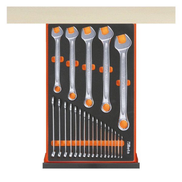 Arbetsbänk 2, 1m med 4 lådor, perforerade paneler, centrallås, BETA Tools - 5