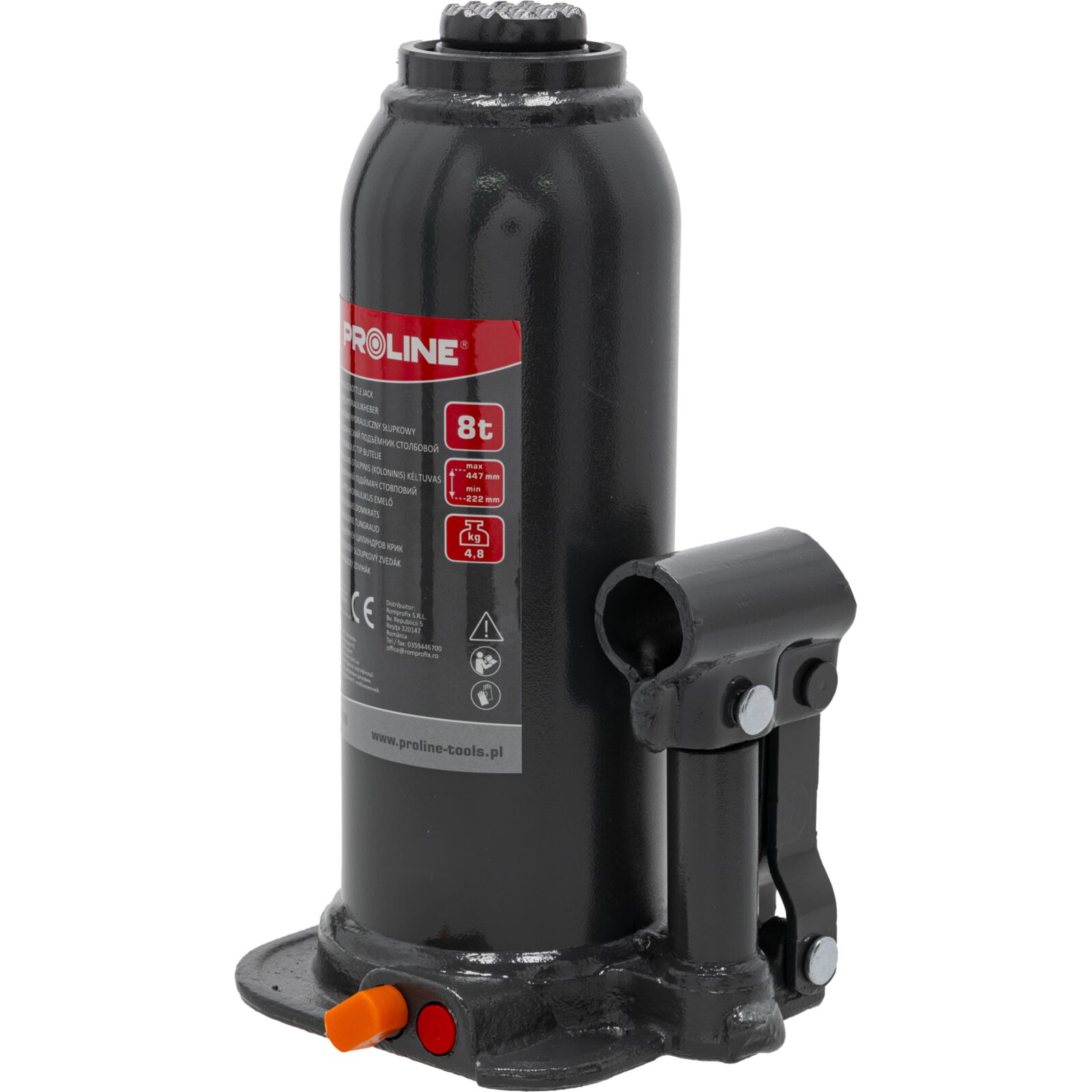 PROLINE TOOLS Hydraulisk Domkraft 8 T, 230-457 mm (5, 5 kg), Proline - 4