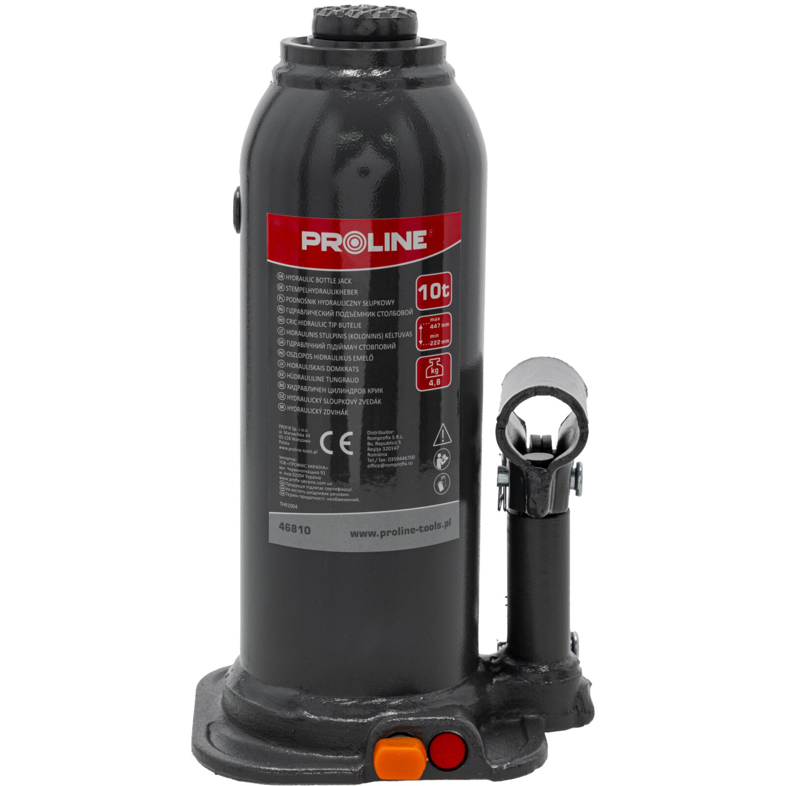 PROLINE TOOLS Hydraulisk Domkraft 10T, 60 mm, 6, 2 kg, Proline - 2