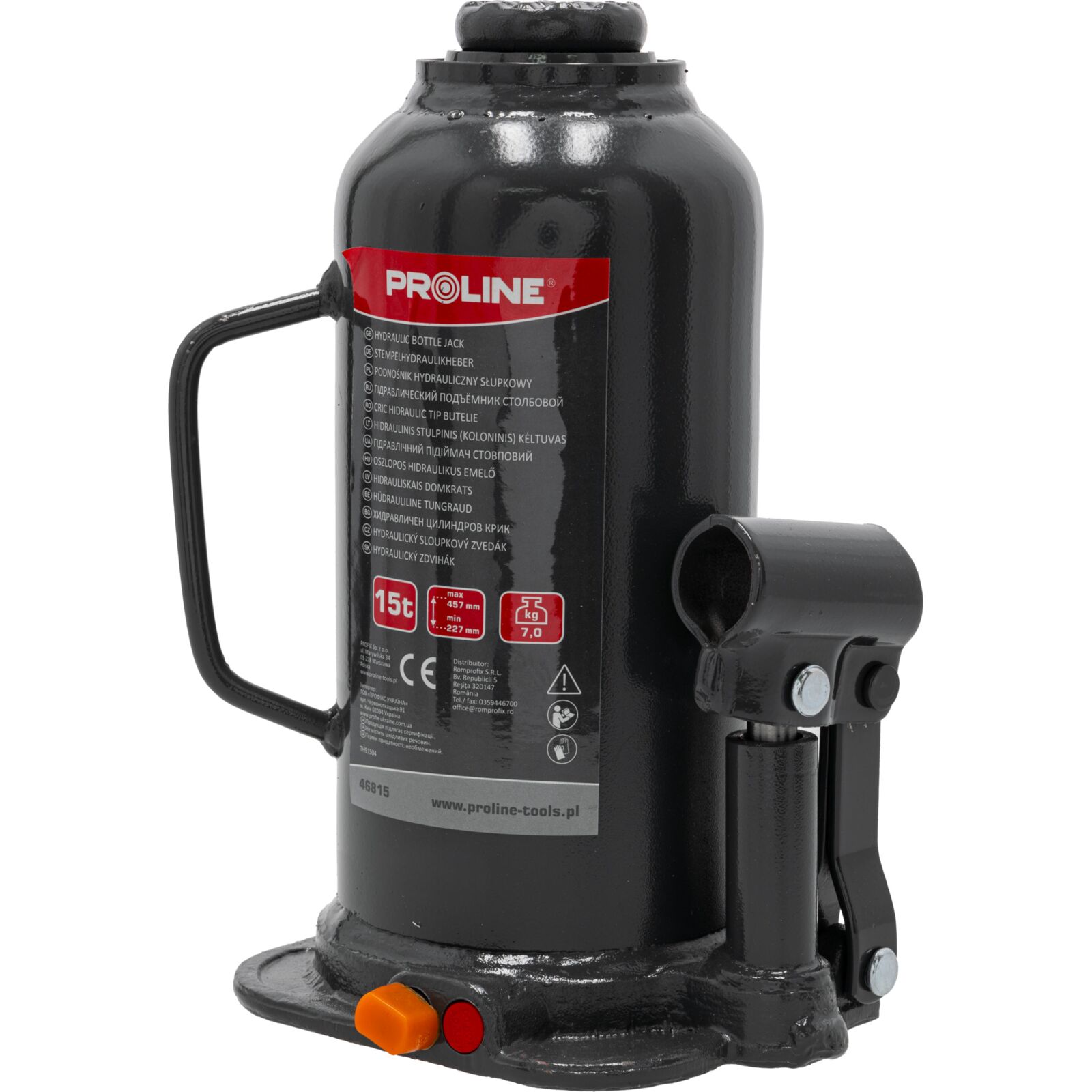 PROLINE TOOLS Hydraulisk Domkraft 15T, 62 mm, 8.1 kg, Proline - 4