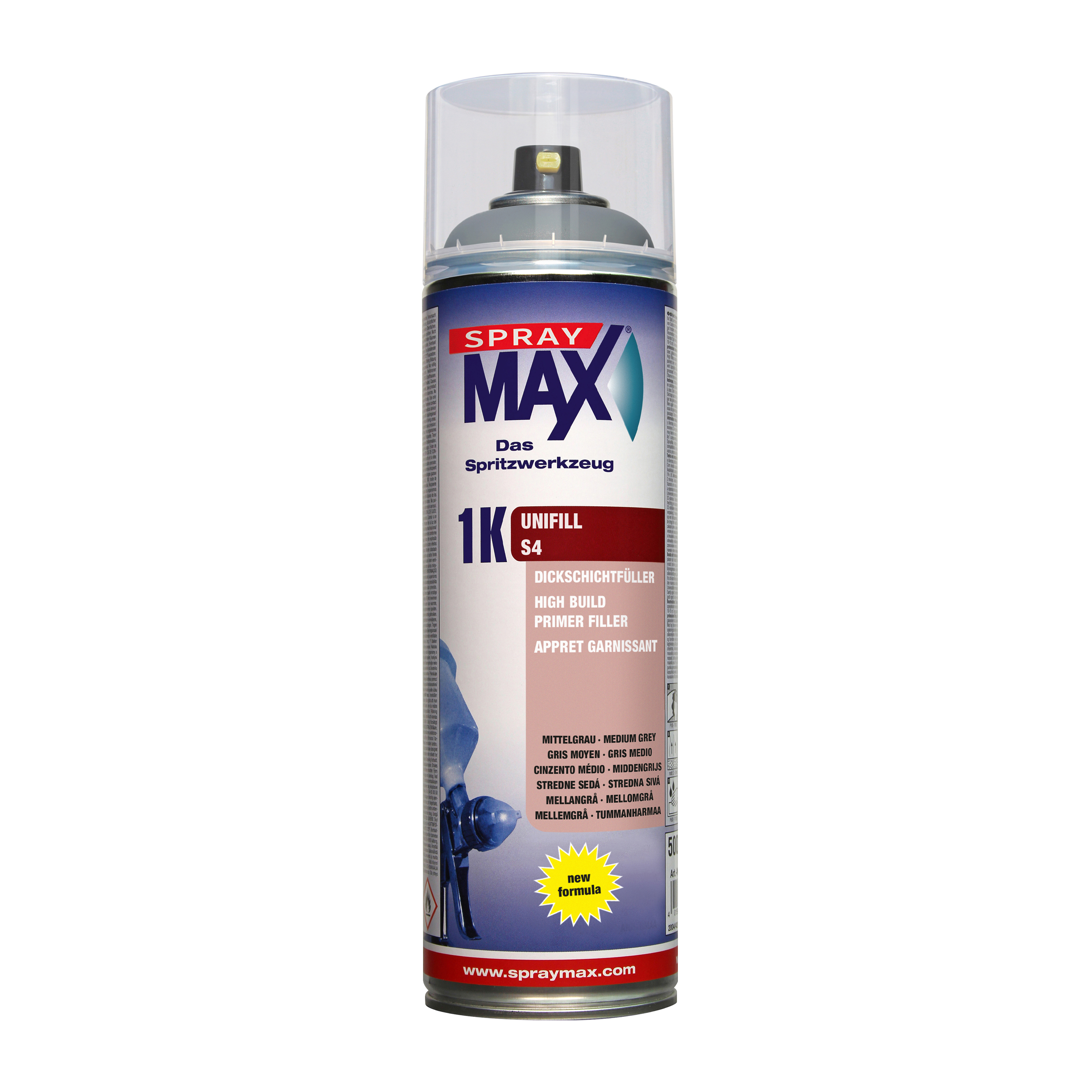 SprayMax 1K Unifill S4 Mellangrå 500 ML - 2