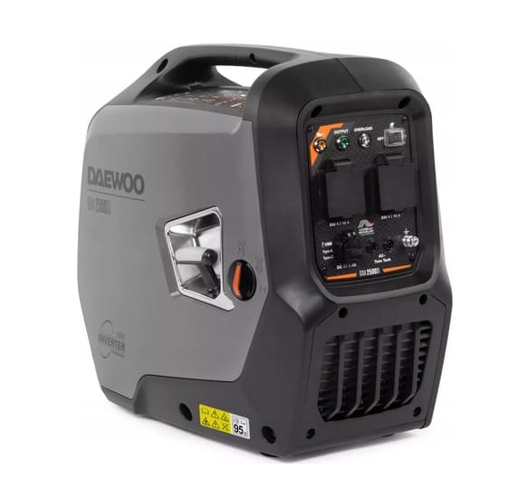Inverterelverk 2 kW bärbart låg ljudnivå, 230V 50Hz, USB, 3.4hk, bensinmotor 79 cm³, Daewoo - 3