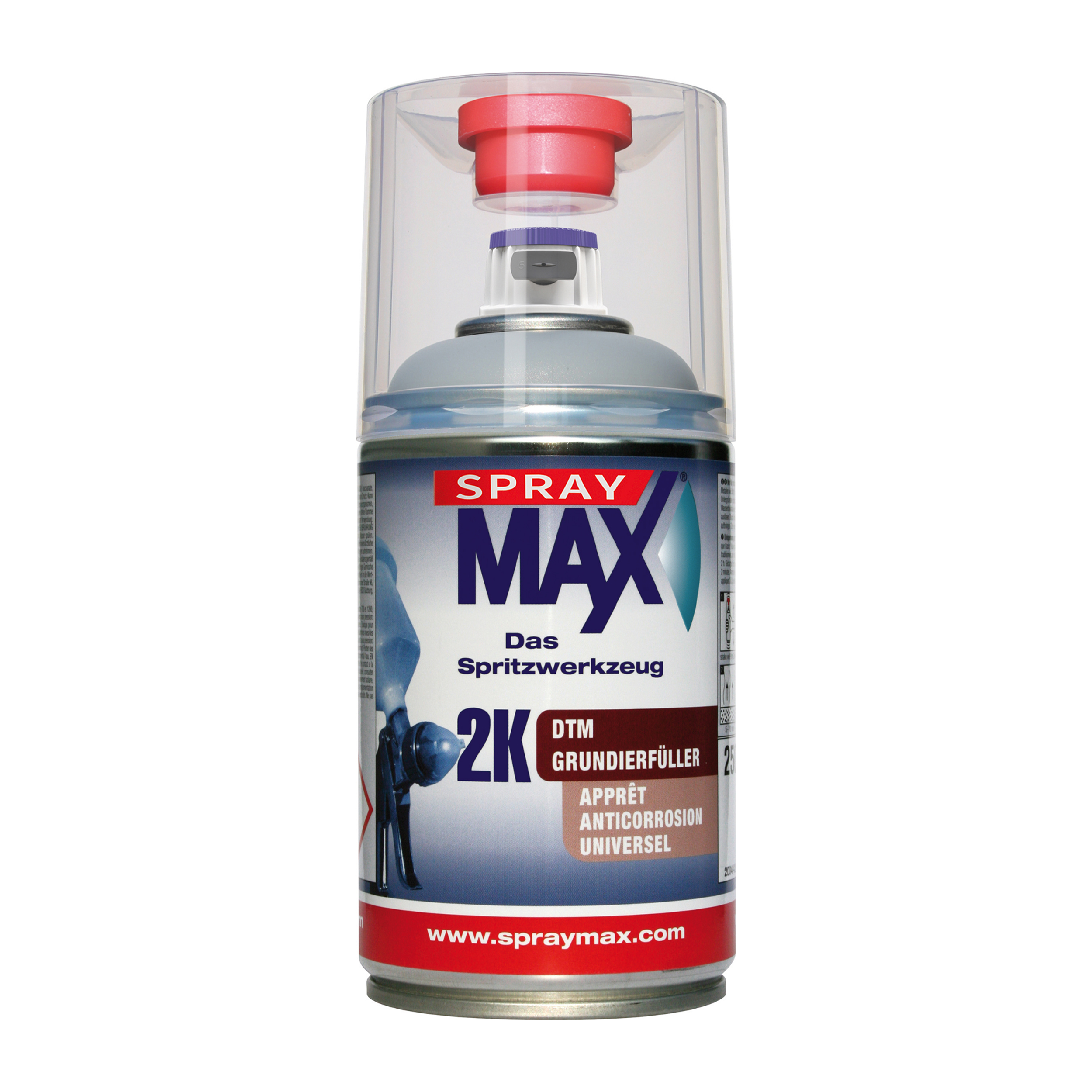 SprayMax 2K DTM filler Ljusgrå 250 ML - 2