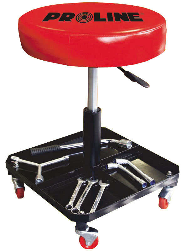 PROLINE TOOLS Verkstadspall, pneumatiskt verkstadsstol, höj- och sänkbar, Vikt=5.7 kg, Proline