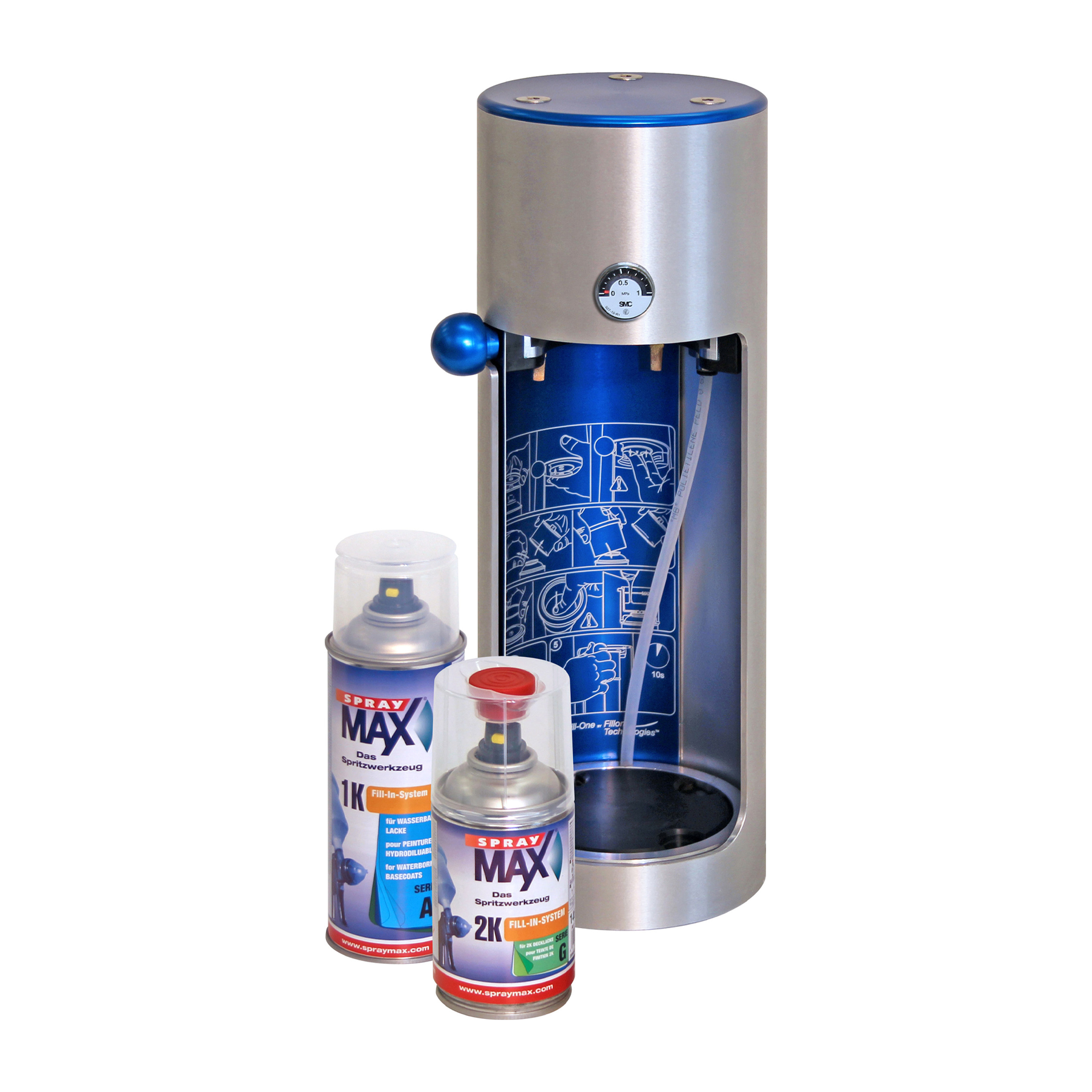 SprayMax Fill Clean Sprayfyll.maskin Tryckluft+manometer 1 ST - 3