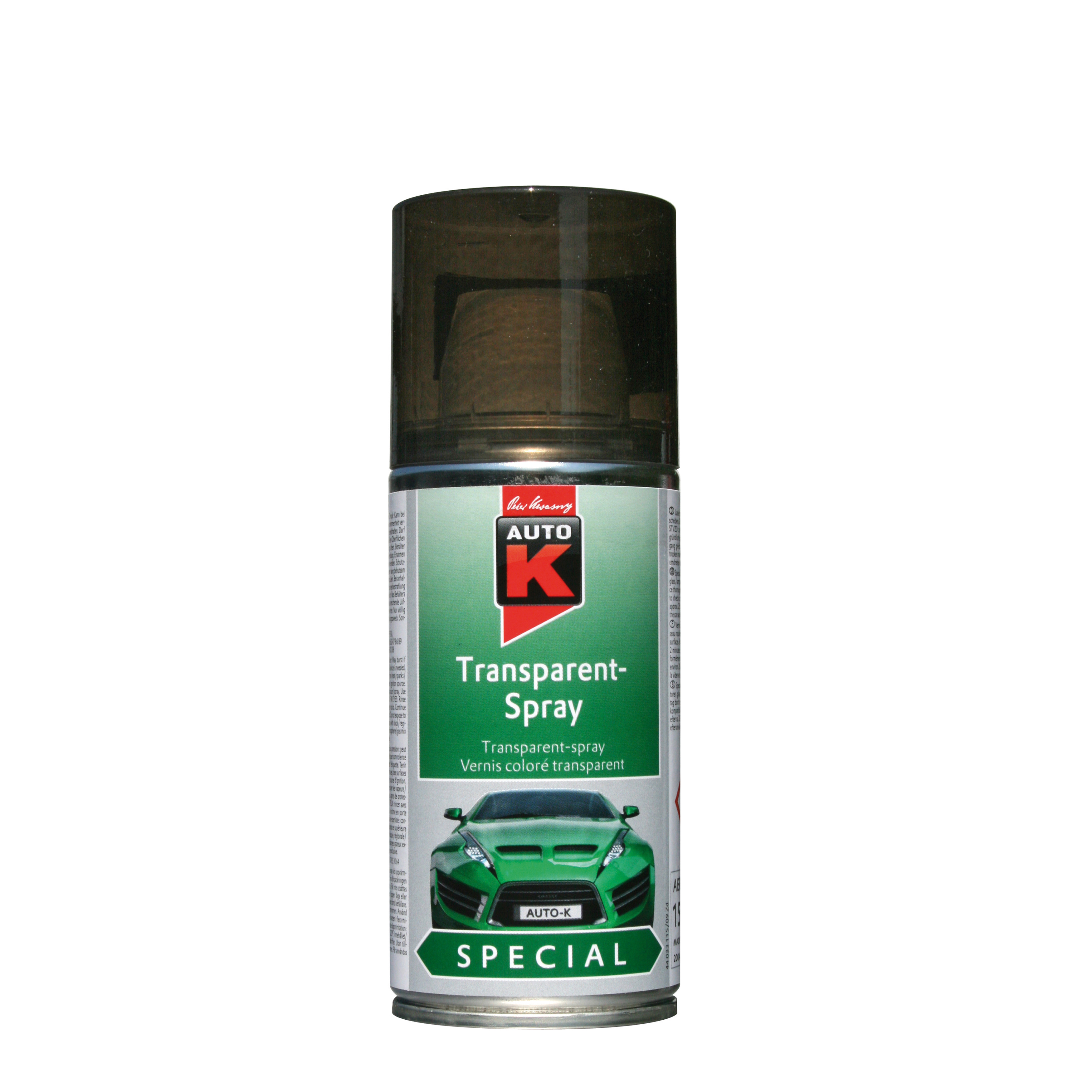 Auto-K Transparent Spray Svart 150 ML - 2