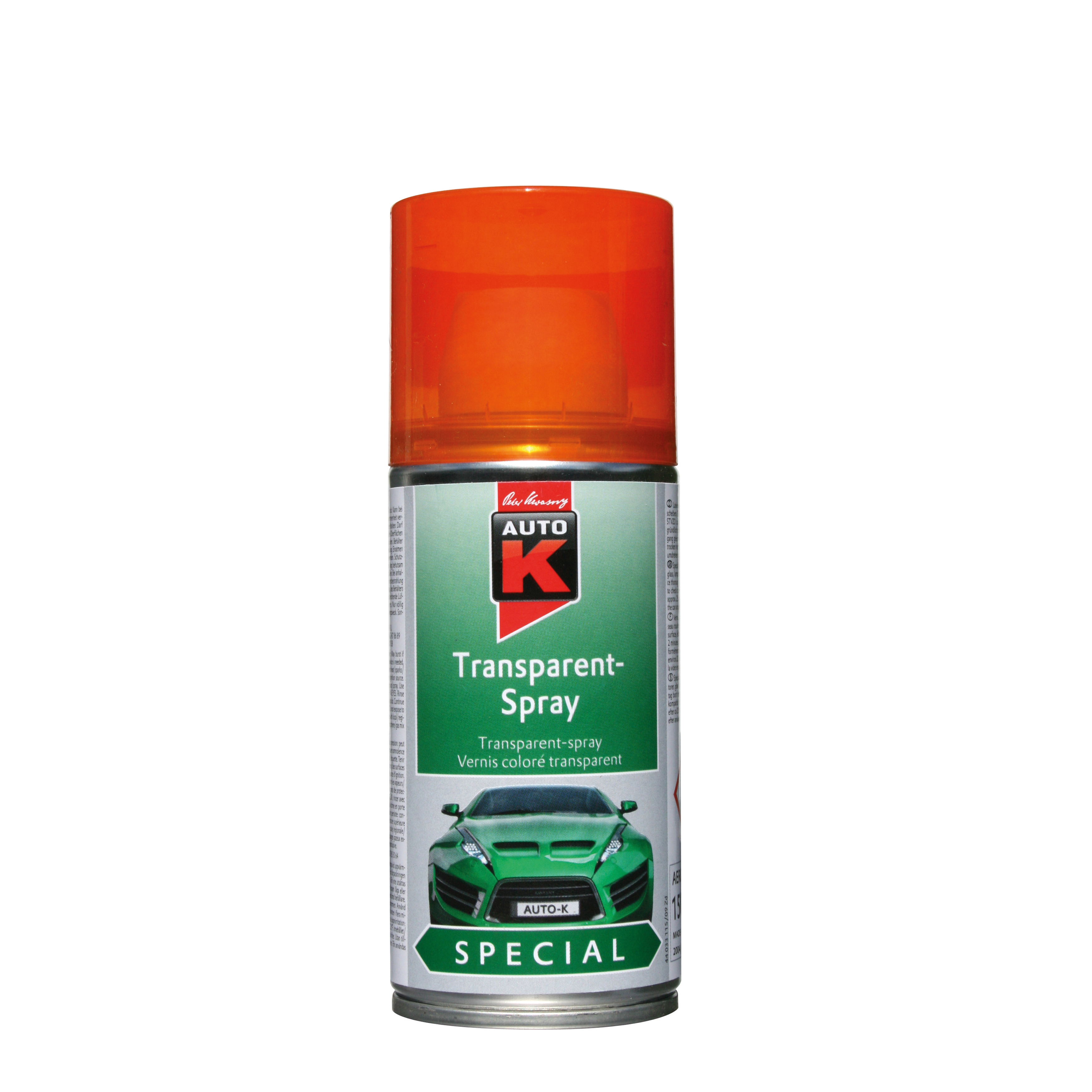 Auto-K Transparent Spray Orange 150 ML - 2
