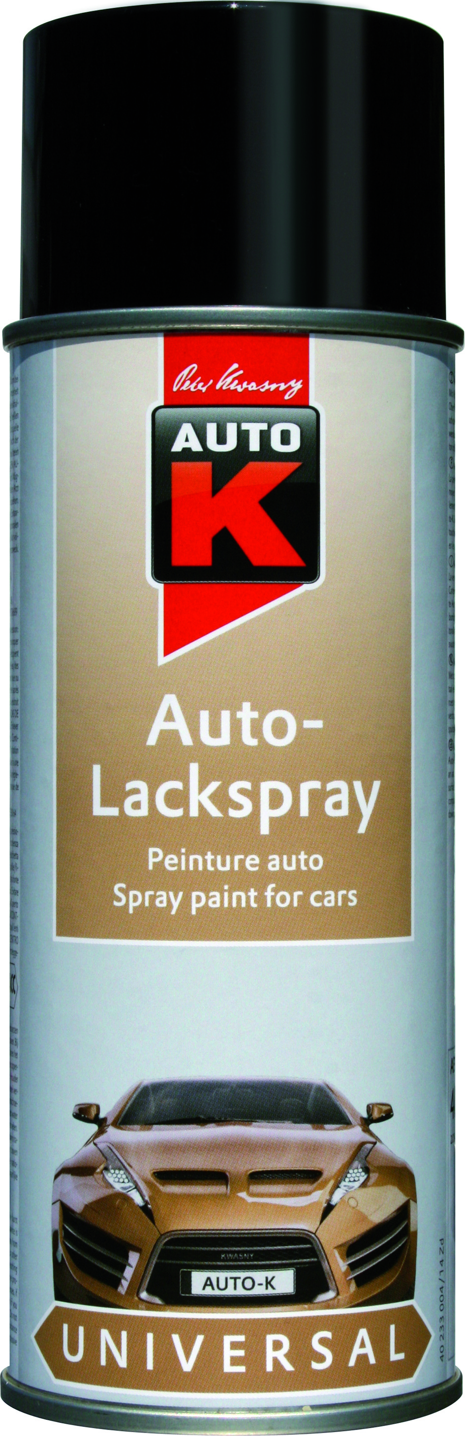 Auto-K Lackfärg Blank Svart 400 ML