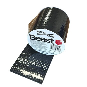 Butyltejp svart 0, 8 x 100 mm 5 m, Beast