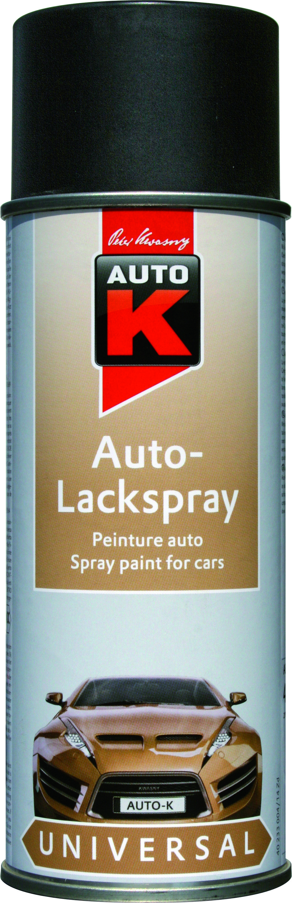 Auto-K Lackfärg Matt Svart 400 ML