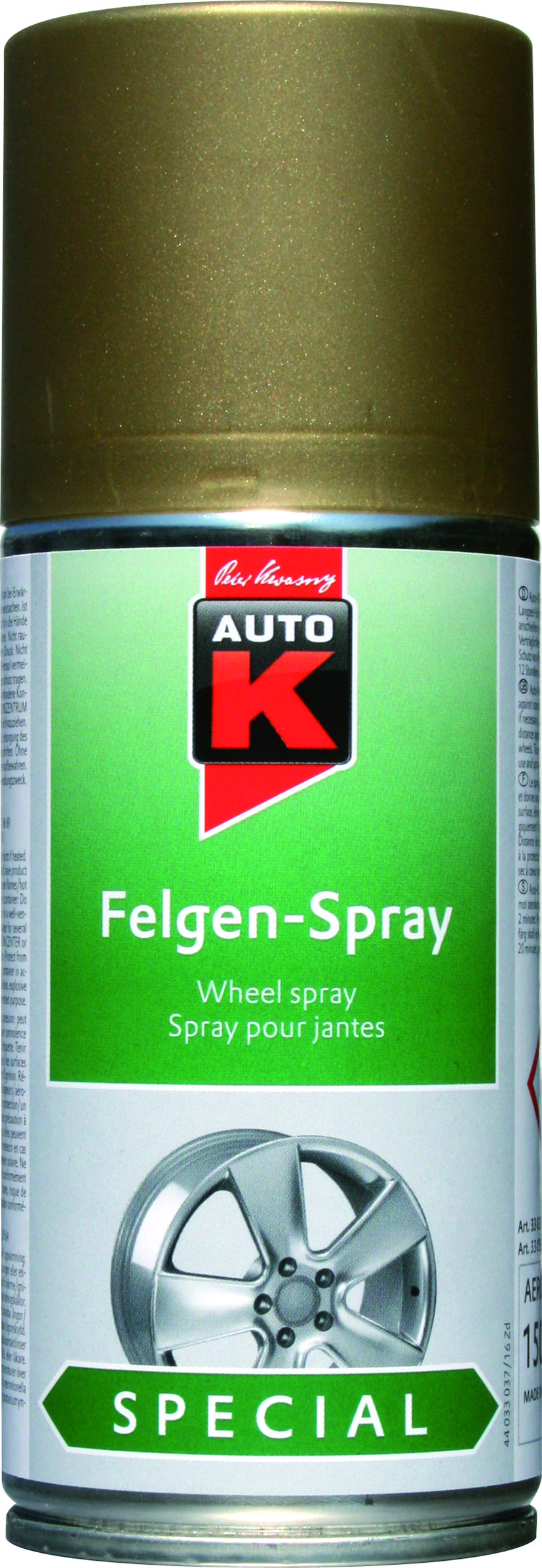 Auto-K Fälgfärg Guld 400 ML