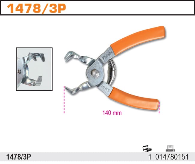 Demonteringstång Rak Käft 200 mm, BETA Tools - 3