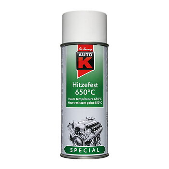 Auto-K Värmefärg 650C Matt Vit 400 ML