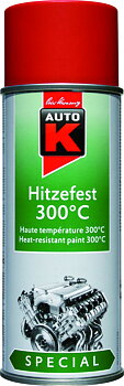 Auto-K Värmefärg 300C Matt Röd 400 ML