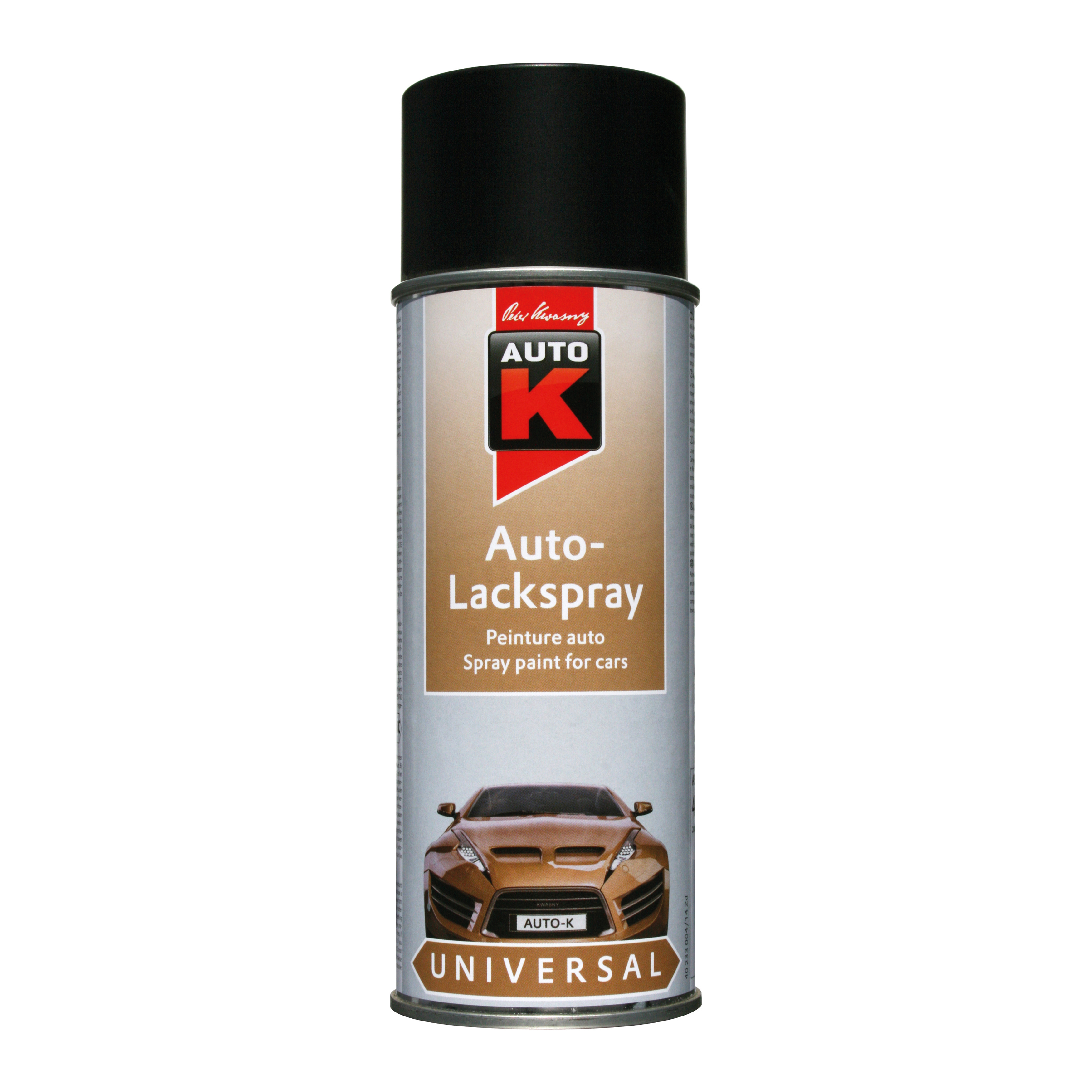 Auto-K Lackfärg Sidenglans Svart 400 ML - 2