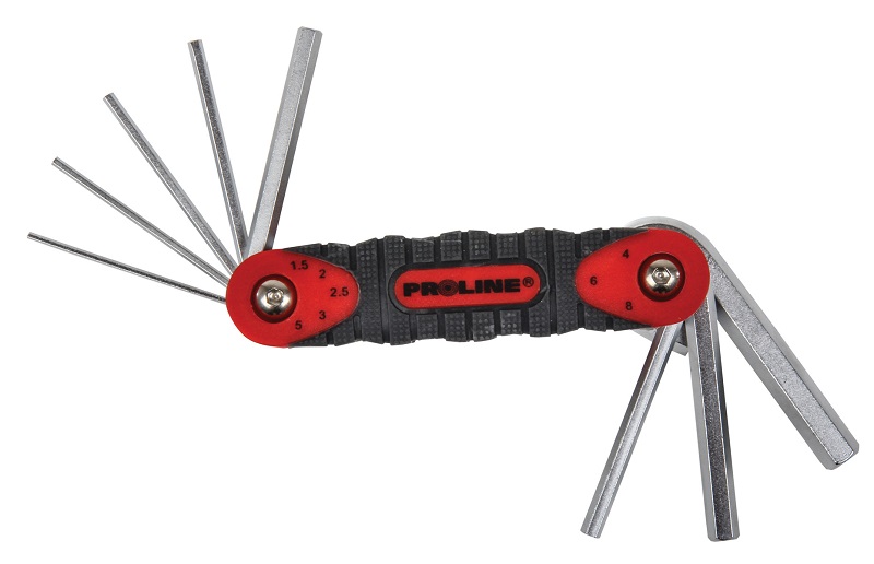 PROLINE TOOLS Sexkantnyckelsats 7 delar, Stål, 2.0-10.0 mm, Proline