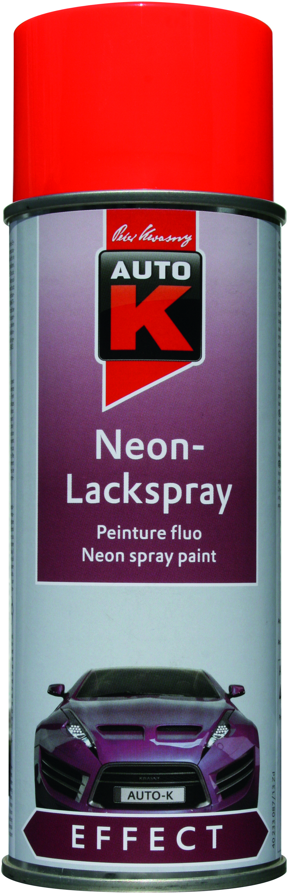 Auto-K Neonfärg Röd 400 ML