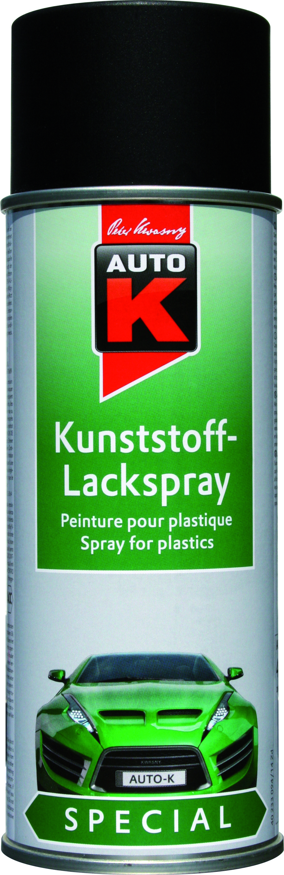 Auto-K Plastlack Stötfångarfärg Svart 400 ML