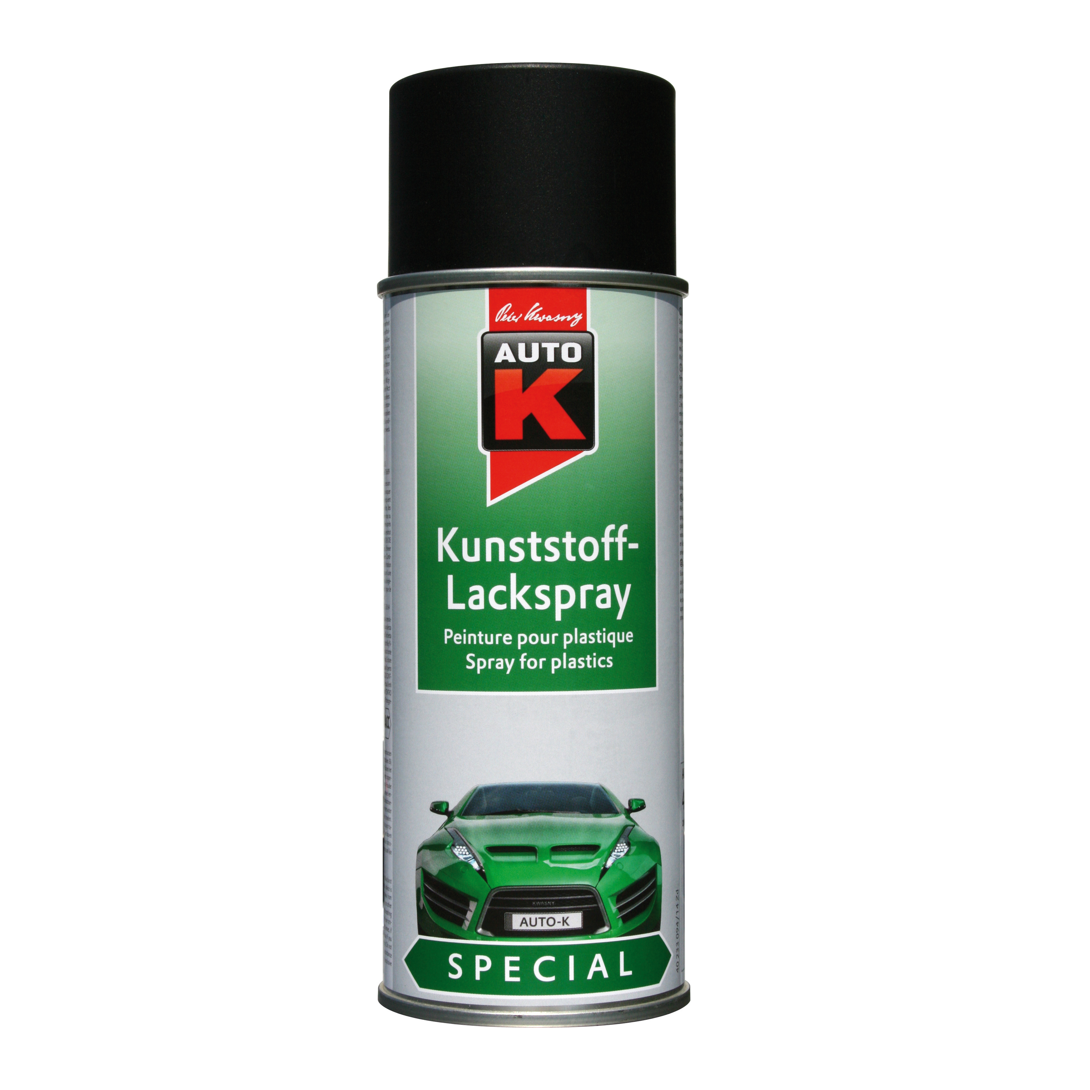 Auto-K Plastlack Stötfångarfärg Svart 400 ML - 2