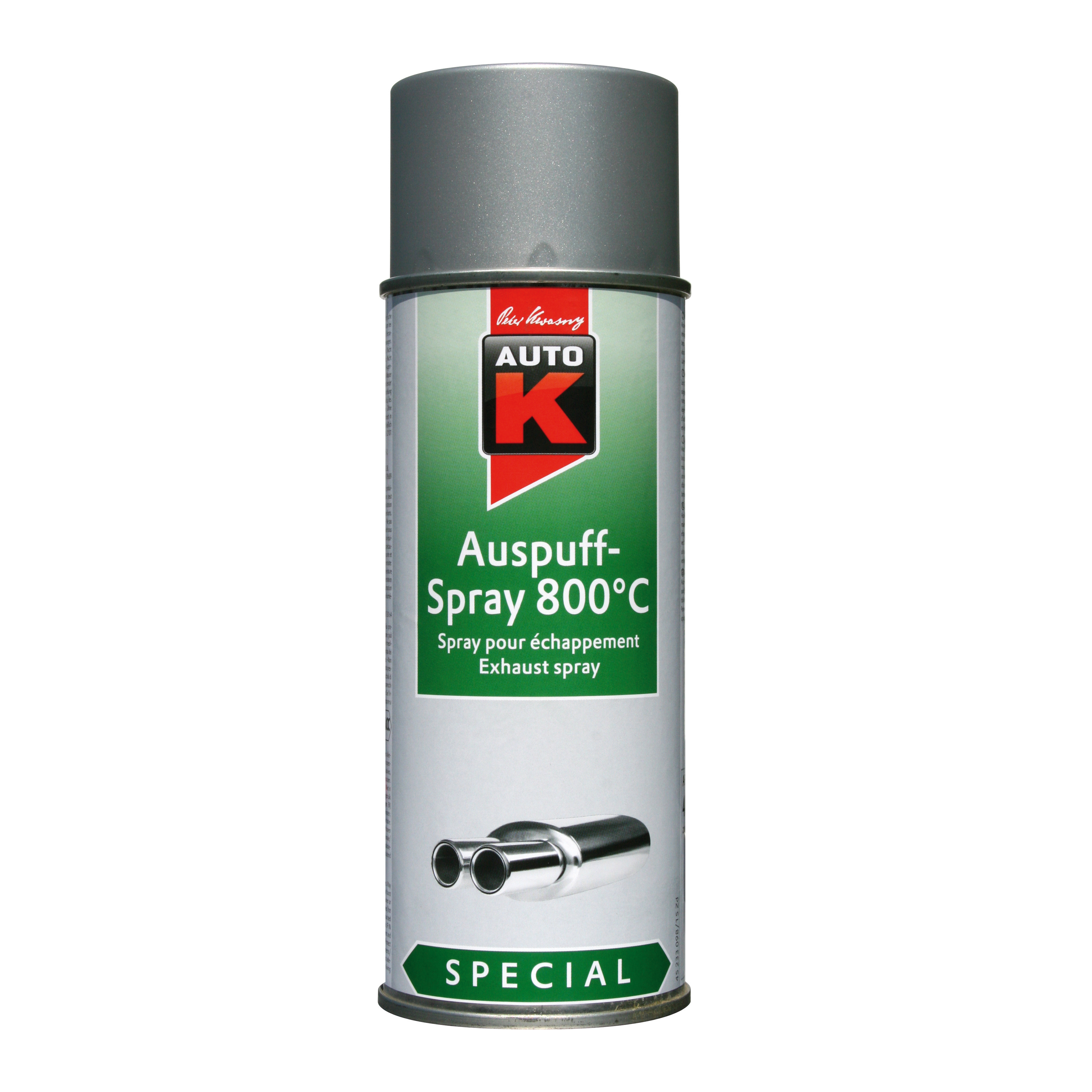 Auto-K Värmefärg 800C Matt Avgas. Silver 400 ML - 2