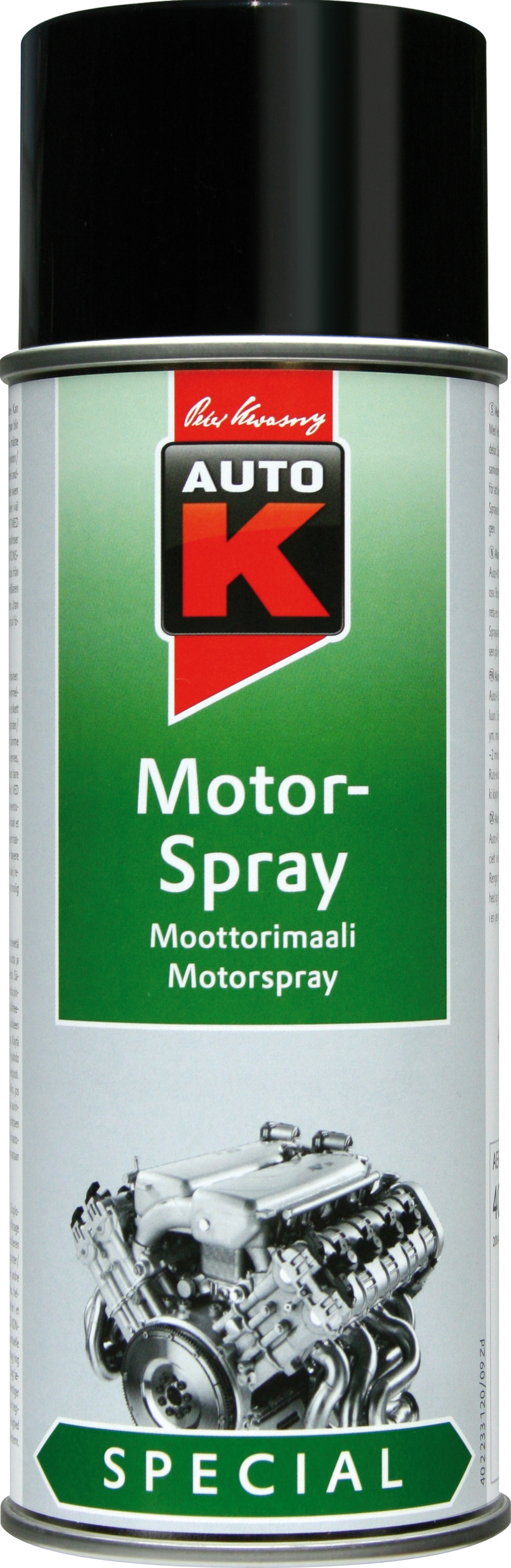 Auto-K Motorfärg Svart 400 ML
