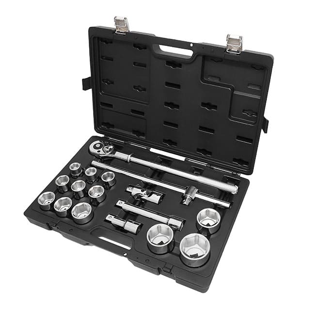 Hylsnyckelsats 3/4” 17 Delar 22-55 mm, Box, BETA Tools