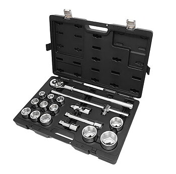 Hylsnyckelsats 3/4” 17 Delar 22-55 mm, Box, BETA Tools