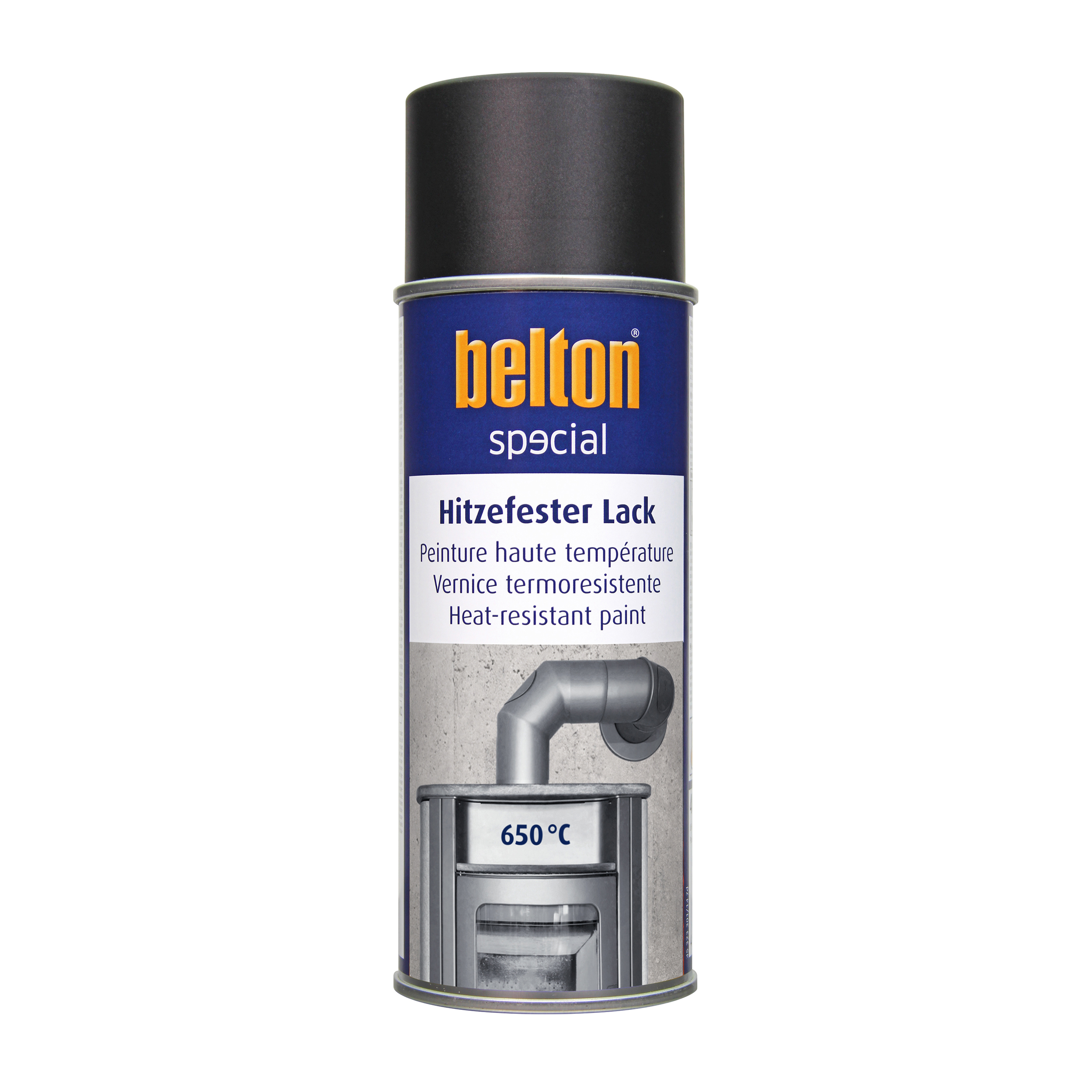 Belton Värmefärg 650 C Svart 400 ML - 2