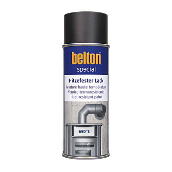 Belton Värmefärg 650 C Svart 400 ML