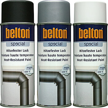 Belton Värmefärg 650 C Svart 400 ML