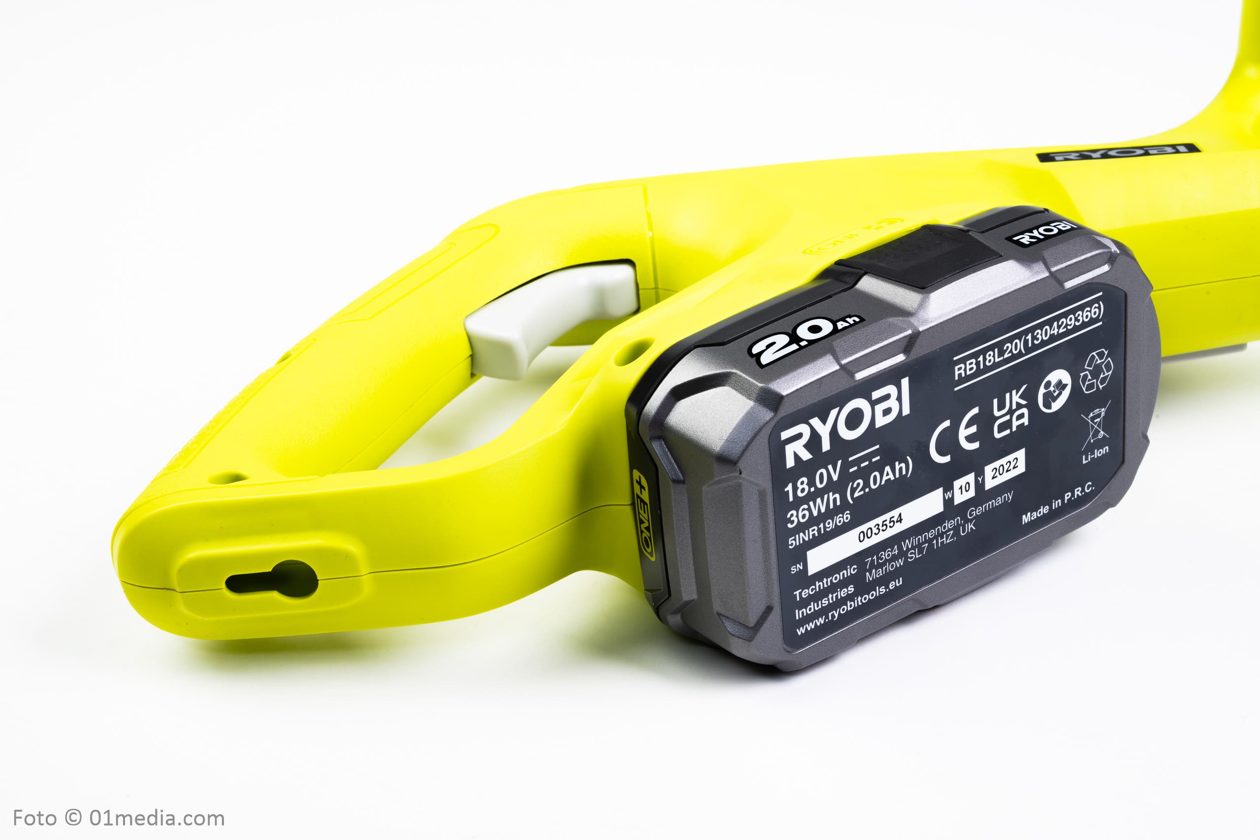 Grästrimmer Ryobi ONE+ med batteri 2Ah och laddare - 8