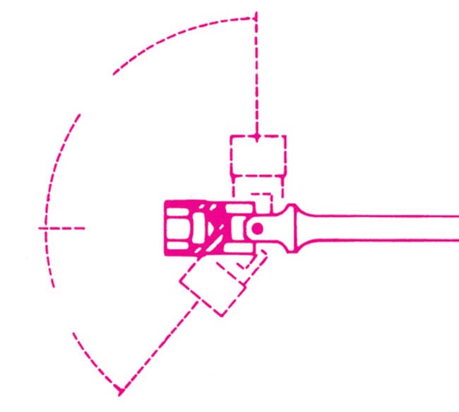 T-Handtag med Svivlande 6-Kants Hylsor 6-24 mm, BETA Tools (Storlek (mm) : 8) - 3