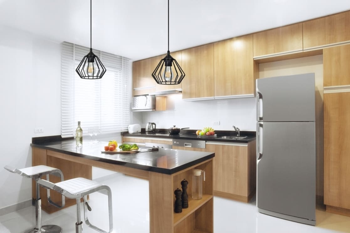 Taklampa av metall, rustik / industriell design, hänglampa, Luxolar Diamond E27 - Grå - 11