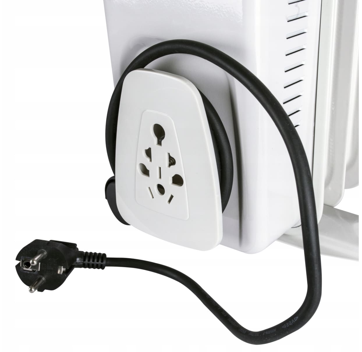 Oljeelement 2000W-3000W med termostat, hjul, 230V, Volt - 9