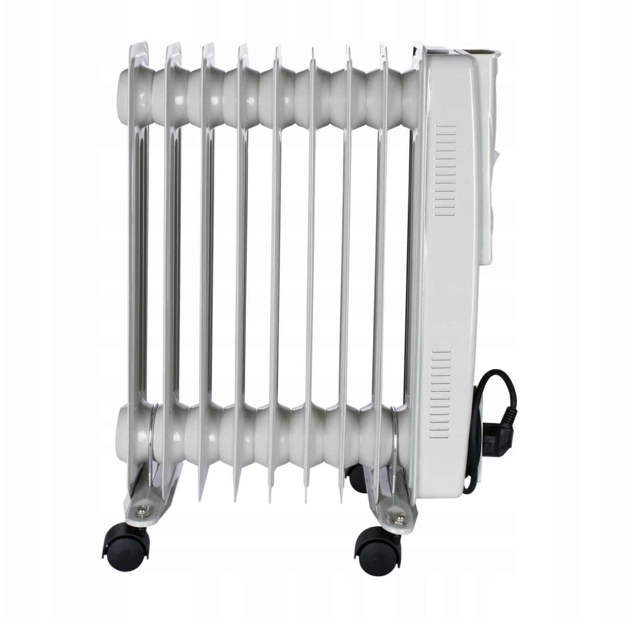 Oljeelement 2000W-3000W med termostat, hjul, 230V, Volt - 5