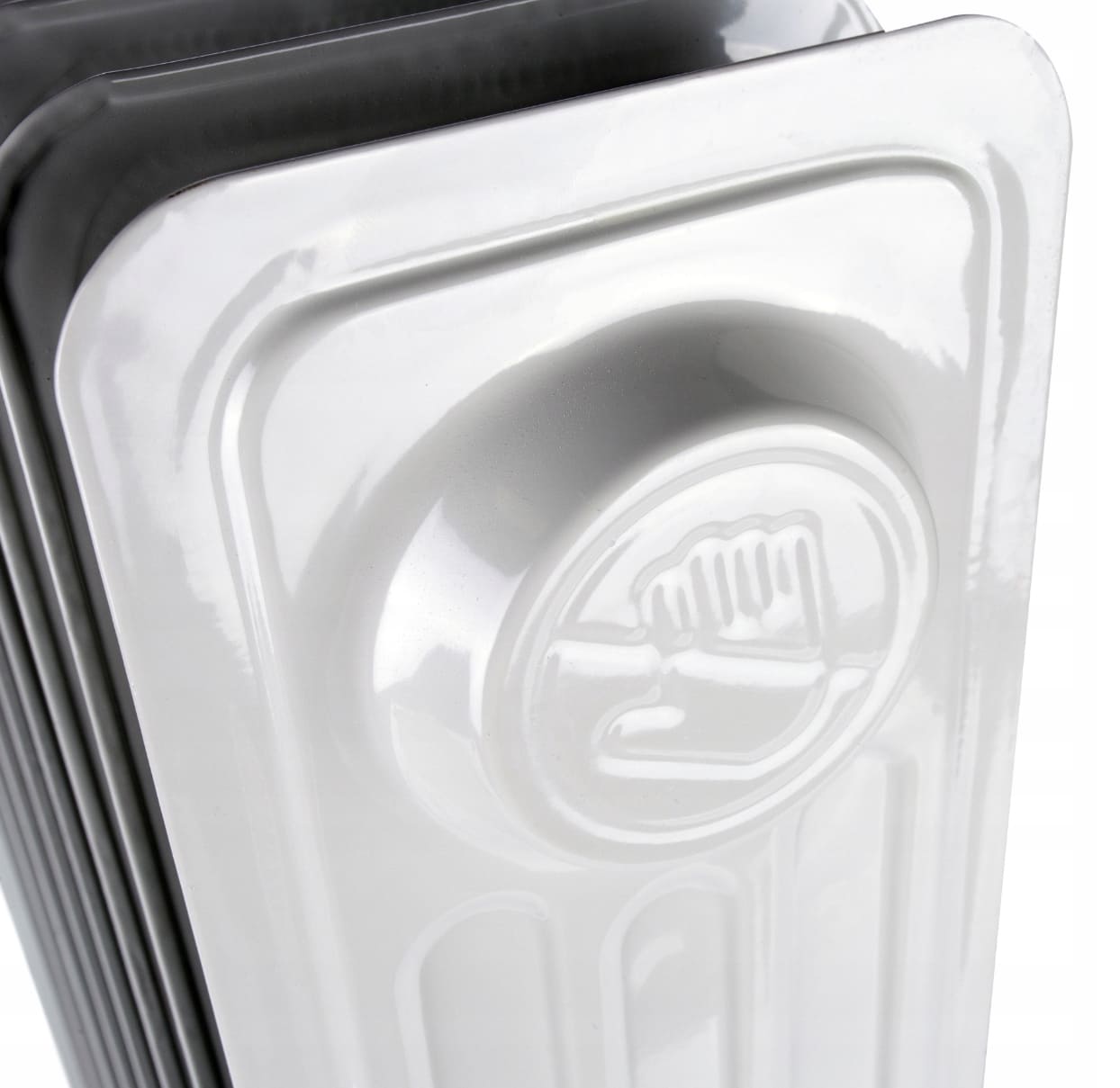 Oljeelement 2000W-3000W med termostat, hjul, 230V, Volt - 8