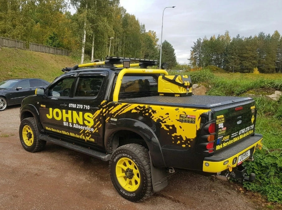 Bensindunkshållare med 2st 20L Jeepdunkar, fästanordning, olika färger, Gelg - 4