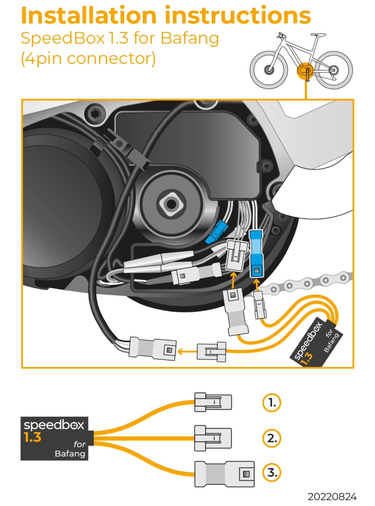 SpeedBox 1.3 B.Tuning för Elcyklar med Bafangmotor (4-stiftskontakt), dubbla maxhastigheten - 4