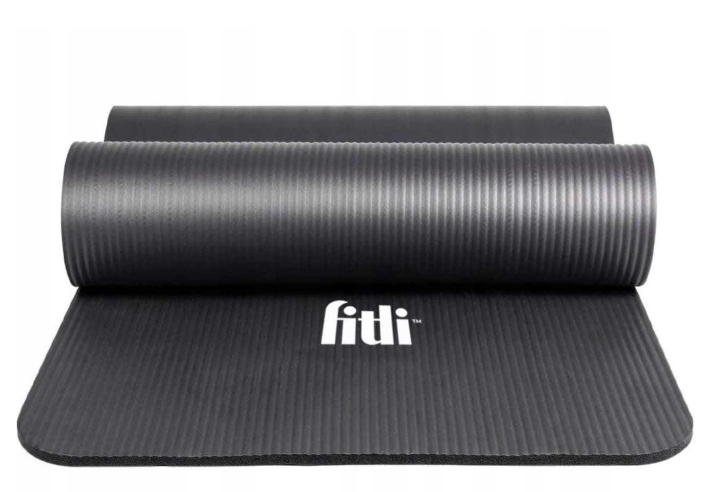 Yogamatta, träningsmatta, skummatta 180 x 61 cm, 1 cm tjock, olika färger, NBR Fitli - Turkos - 9